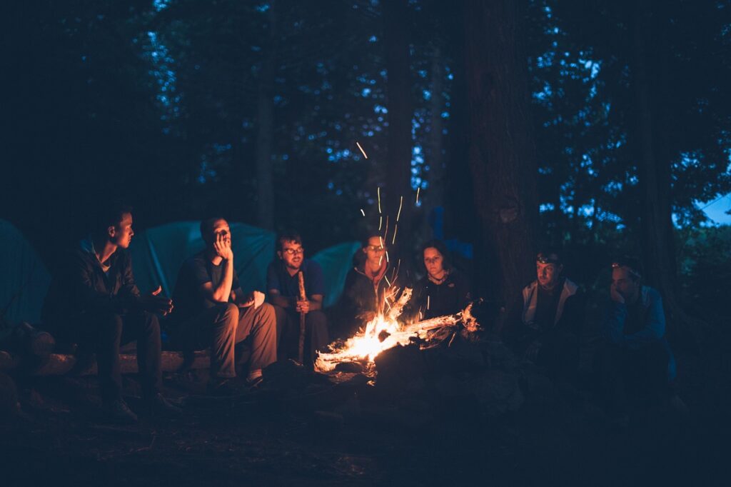 bonfire, camping, people, fire, campfire, heat, flames, embers, firewood, group, outdoors, recreational activity, nature, friendship day, friends, campfire, campfire, friends, friends, friends, friends, friends